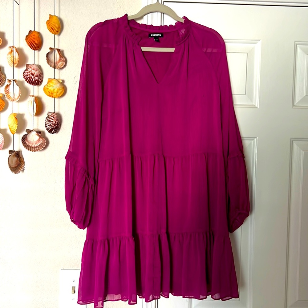 A beautiful Magenta dress